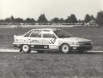Błażej Krupa w Renault 21 Turbo. Fot. Leszek Małkowski